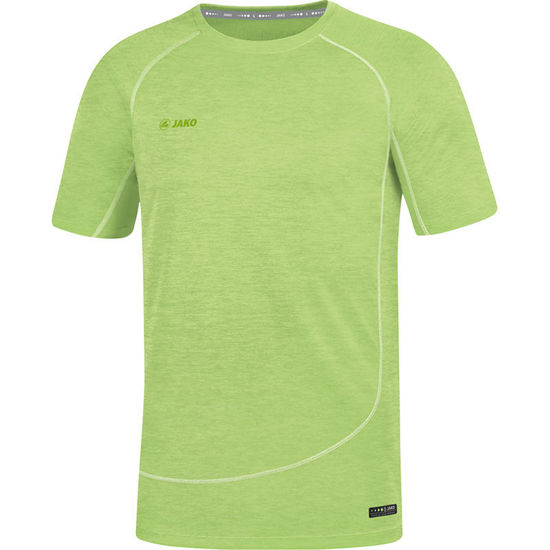 Afbeeldingen van JAKO T-shirt Active Basics fluogroen gemeleerd (6149/25) - SALE